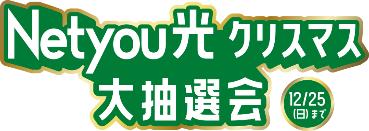 Netyou光クリスマス大抽選会12/25(日)まで