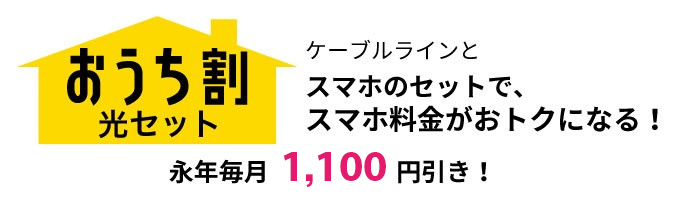 メリット１　おうち割　光セット