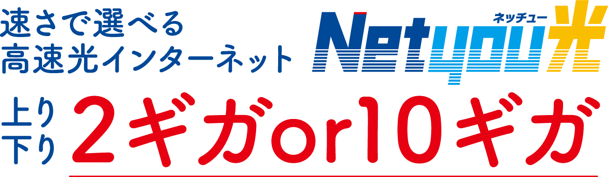 速さで選べる高速光インターネットNetyou光